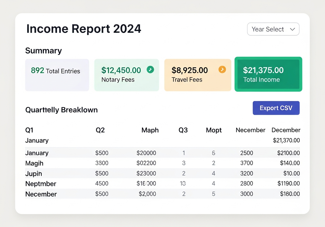 Income Tracking for Taxes