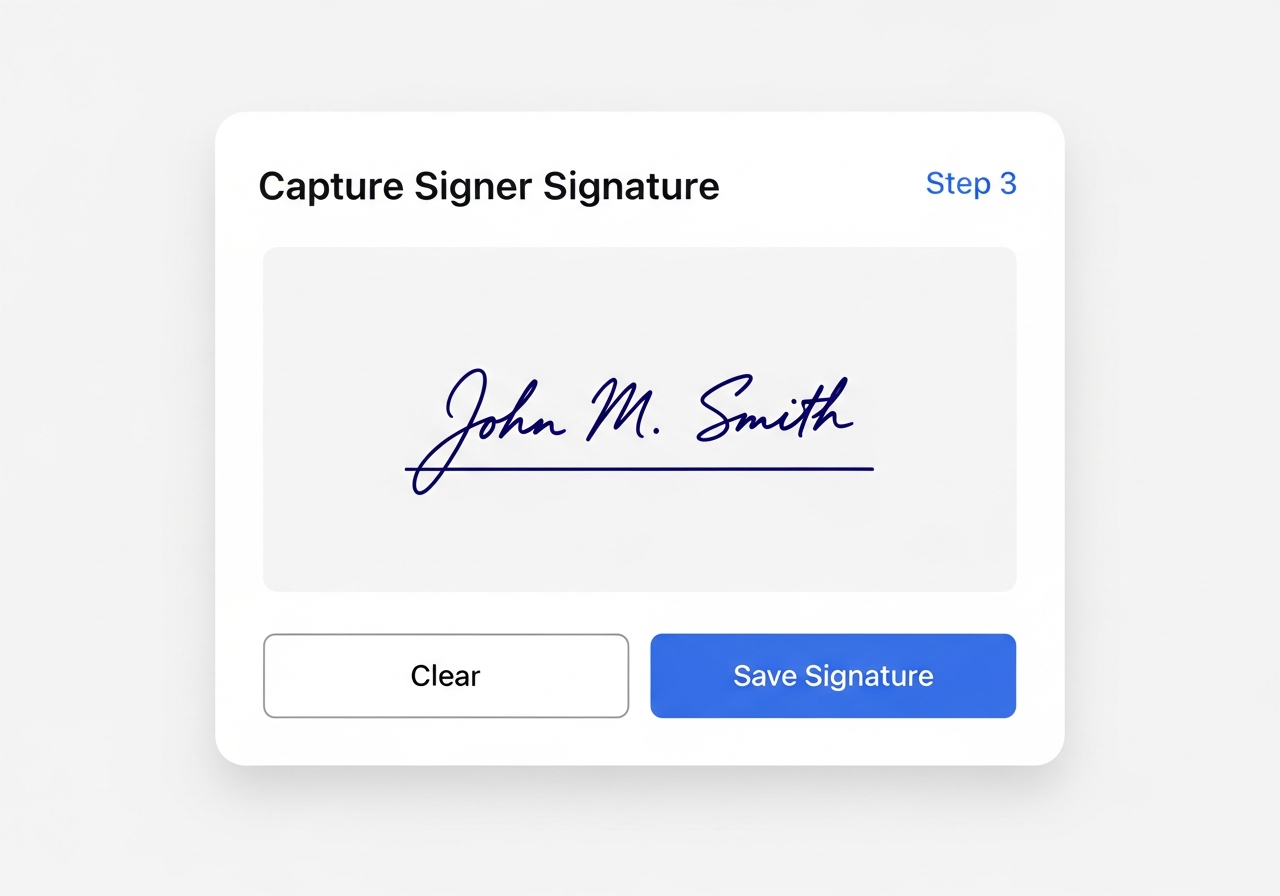 Digital Signature Capture